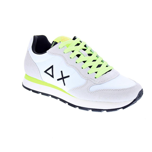 Zapatillas Sun68 AX zapatos Hombre modelo Tom Fluo Blanco Cordón