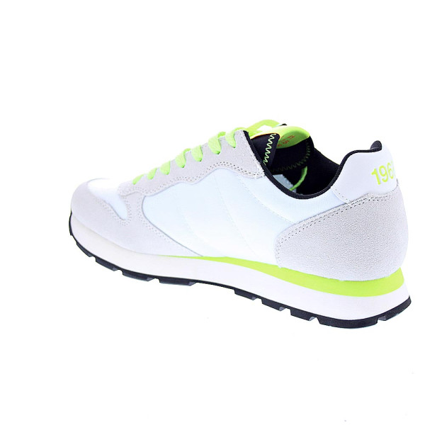 Zapatillas Sun68 AX zapatos Hombre modelo Tom Fluo Blanco Cordón