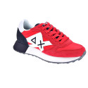 Zapatillas Sun68 AX zapatos Hombre modelo Jaki 2.0 Rojo Cordón