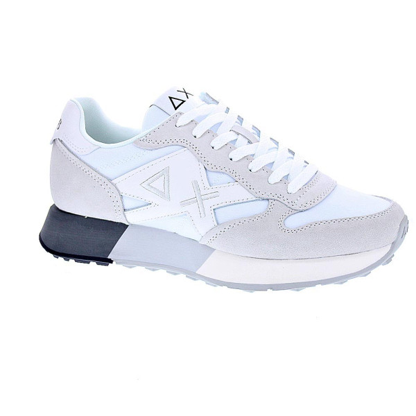 Zapatillas Sun68 AX zapatos Hombre modelo Jaki 2.0 bicolor Blanco Cordón