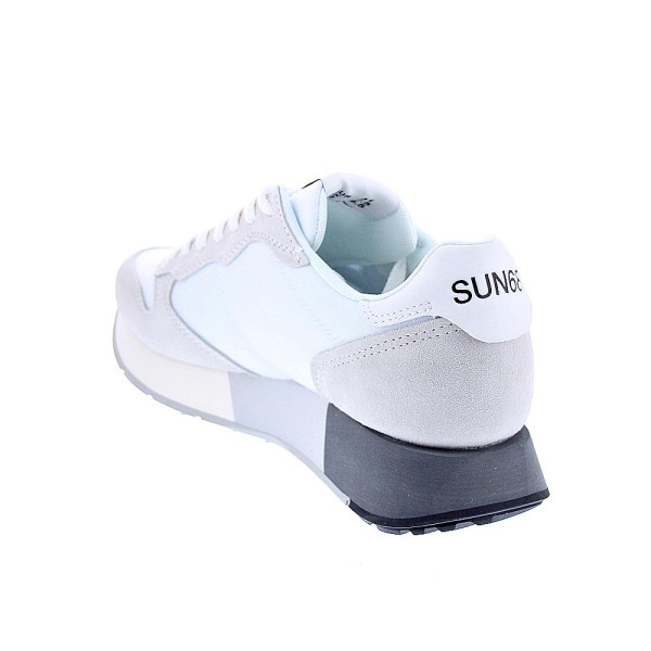 Zapatillas Sun68 AX zapatos Hombre modelo Jaki 2.0 bicolor Blanco Cordón