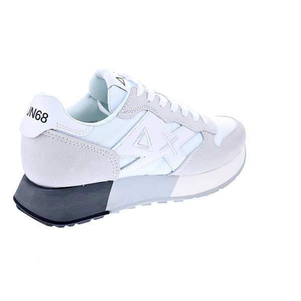 Zapatillas Sun68 AX zapatos Hombre modelo Jaki 2.0 bicolor Blanco Cordón