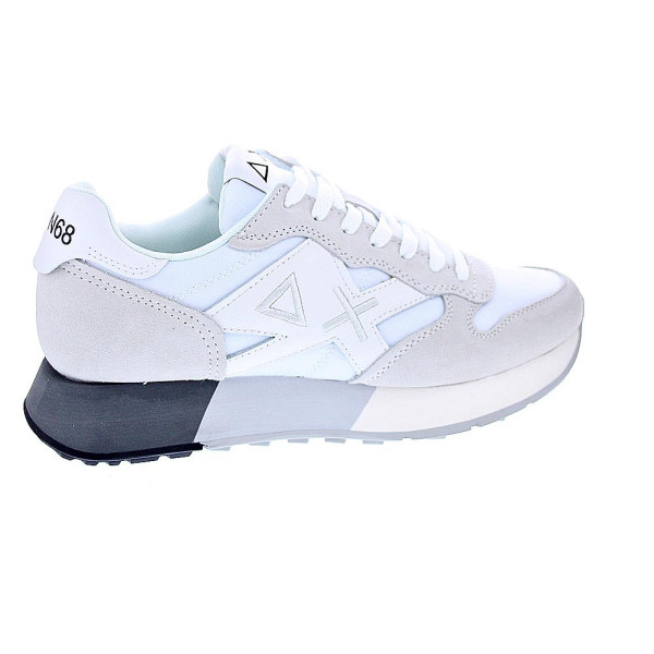 Zapatillas Sun68 AX zapatos Hombre modelo Jaki 2.0 bicolor Blanco Cordón