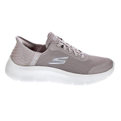 Zapatillas Skechers zapatos Mujer modelo Slip-ins Go Walk Flex Beige Elástico