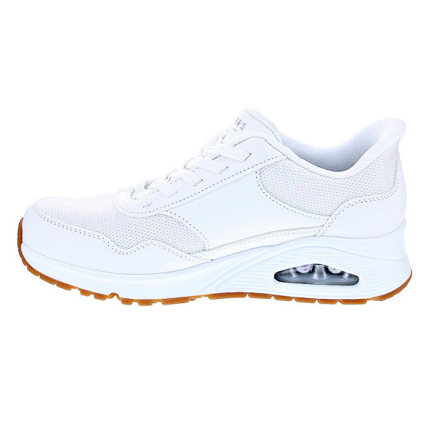 Zapatillas Skechers zapatos Mujer modelo Slip-ins Uno Blanco Elástico