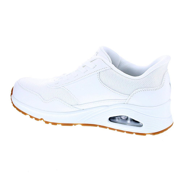Zapatillas Skechers zapatos Mujer modelo Slip-ins Uno Blanco Elástico