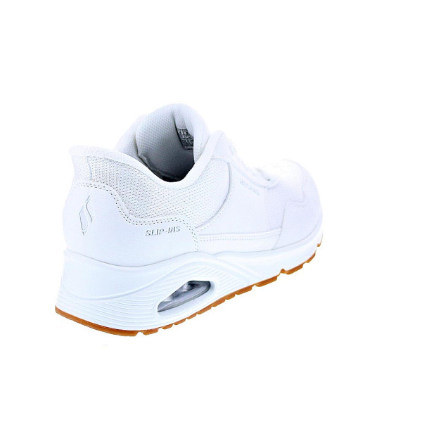 Zapatillas Skechers zapatos Mujer modelo Slip-ins Uno Blanco Elástico