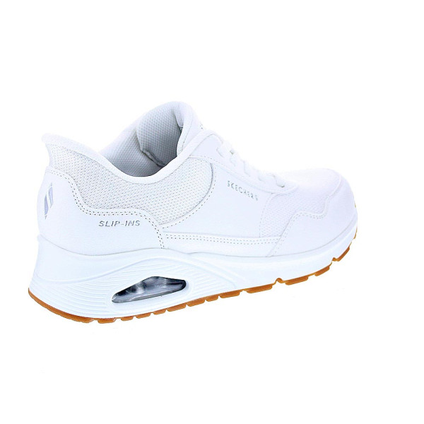 Zapatillas Skechers zapatos Mujer modelo Slip-ins Uno Blanco Elástico