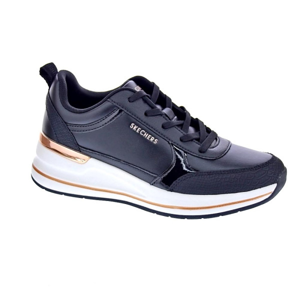 Zapatillas Skechers zapatos Mujer modelo Billion 2 Negro Cordón