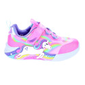 Zapatillas Skechers zapatos Niña modelo Luces Unicorn Chaser Rosa Velcro