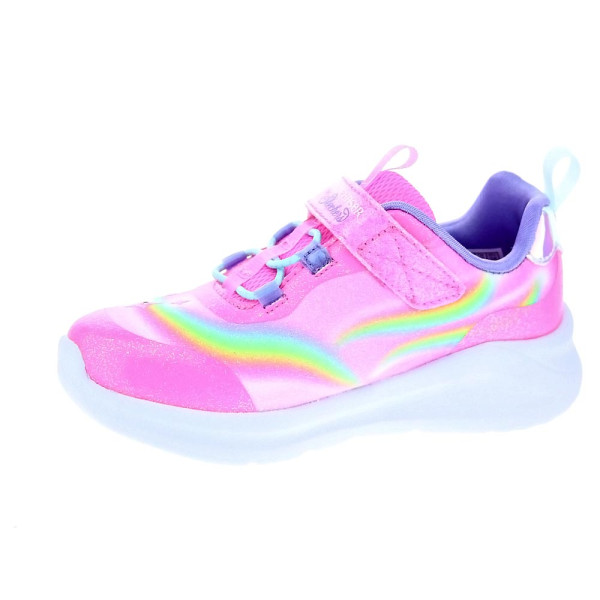 Zapatillas Skechers zapatos Niña modelo Luces Unicorn Chaser Rosa Velcro