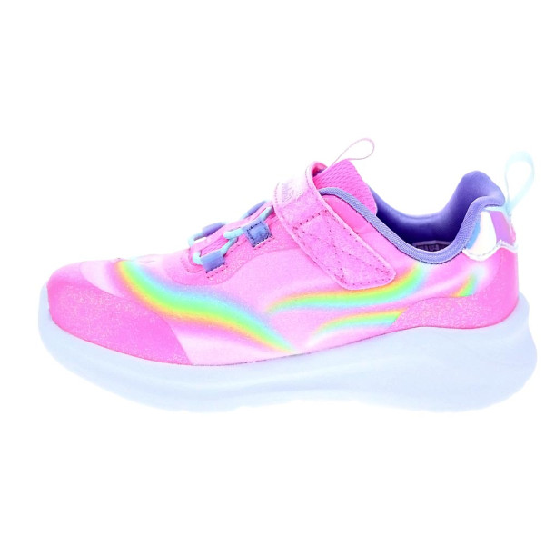 Zapatillas Skechers zapatos Niña modelo Luces Unicorn Chaser Rosa Velcro