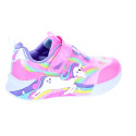 Zapatillas Skechers zapatos Niña modelo Luces Unicorn Chaser Rosa Velcro