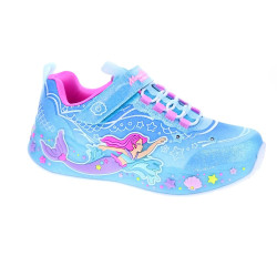 Zapatillas Skechers zapatos Niña modelo Mermaid Dreams Azul Velcro 2