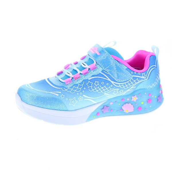 Zapatillas Skechers zapatos Niña modelo Mermaid Dreams Azul Velcro