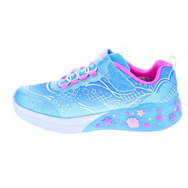 Zapatillas Skechers zapatos Niña modelo Mermaid Dreams Azul Velcro