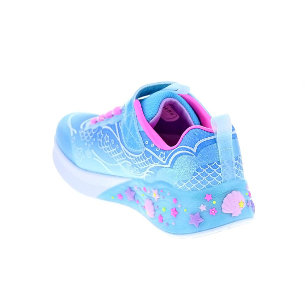 Zapatillas Skechers zapatos Niña modelo Mermaid Dreams Azul Velcro