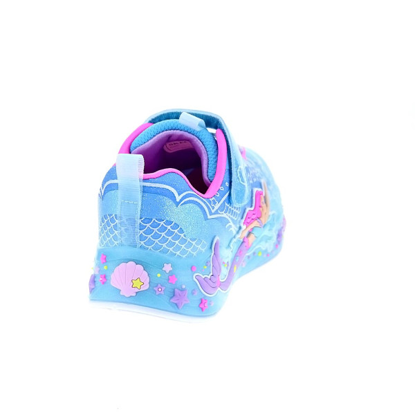 Zapatillas Skechers zapatos Niña modelo Mermaid Dreams Azul Velcro