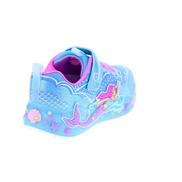 Zapatillas Skechers zapatos Niña modelo Mermaid Dreams Azul Velcro