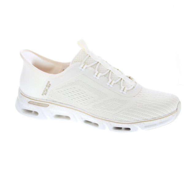 Zapatillas Skechers zapatos Mujer modelo Slip-ins Gratify Pace Blanco Elástico