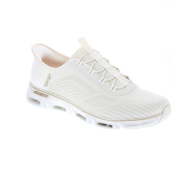Zapatillas Skechers zapatos Mujer modelo Slip-ins Gratify Pace Blanco Elástico