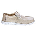Mocasines Hey Dude zapatos Hombre modelo Wally Stretch Beige Elástico