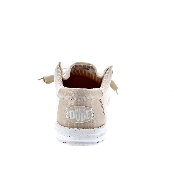 Mocasines Hey Dude zapatos Hombre modelo Wally Stretch Beige Elástico