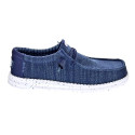 Mocasines Hey Dude zapatos Hombre modelo Wally Stretch Azul Elástico
