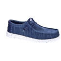 Mocasines Hey Dude zapatos Hombre modelo Wally Stretch Azul Elástico