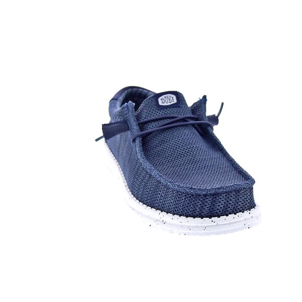 Mocasines Hey Dude zapatos Hombre modelo Wally Stretch Azul Elástico