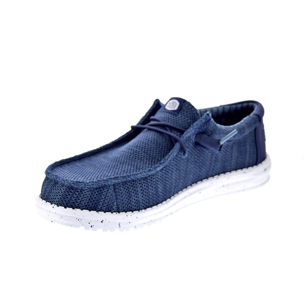 Mocasines Hey Dude zapatos Hombre modelo Wally Stretch Azul Elástico