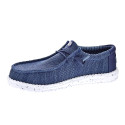 Mocasines Hey Dude zapatos Hombre modelo Wally Stretch Azul Elástico