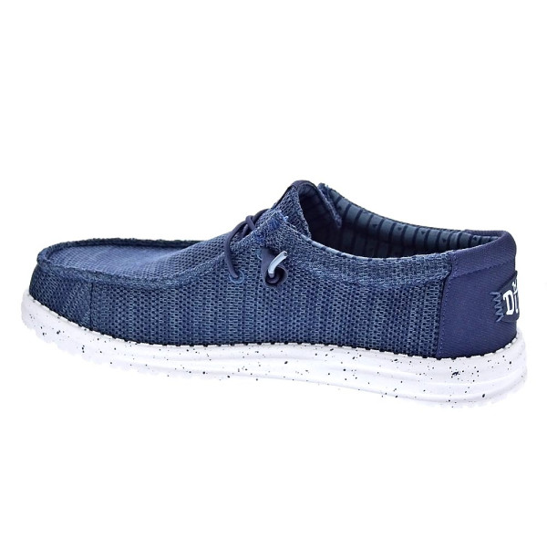 Mocasines Hey Dude zapatos Hombre modelo Wally Stretch Azul Elástico
