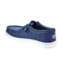 Mocasines Hey Dude zapatos Hombre modelo Wally Stretch Azul Elástico