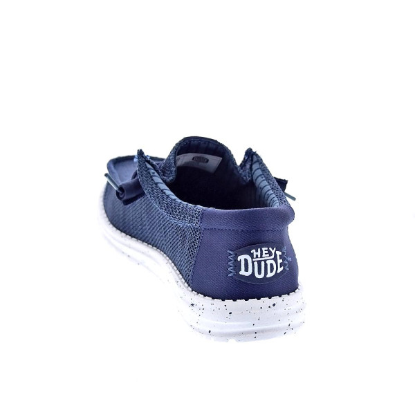 Mocasines Hey Dude zapatos Hombre modelo Wally Stretch Azul Elástico