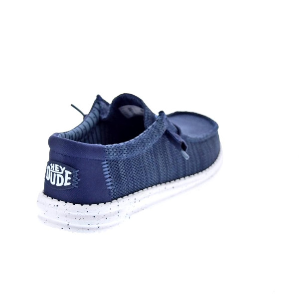 Mocasines Hey Dude zapatos Hombre modelo Wally Stretch Azul Elástico