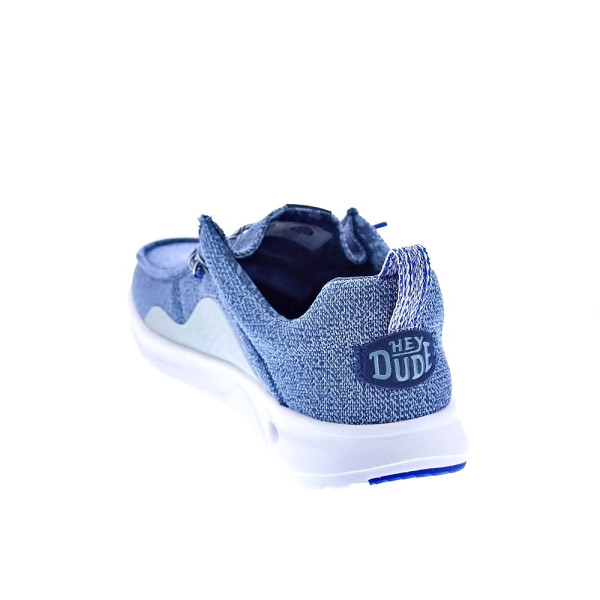 Mocasines Hey Dude zapatos Hombre modelo Wally Hey20 Azul Elástico