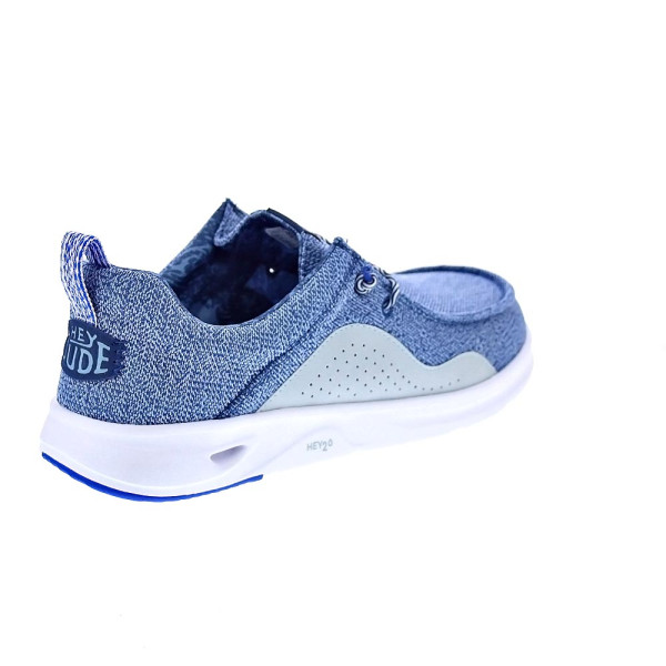 Mocasines Hey Dude zapatos Hombre modelo Wally Hey20 Azul Elástico