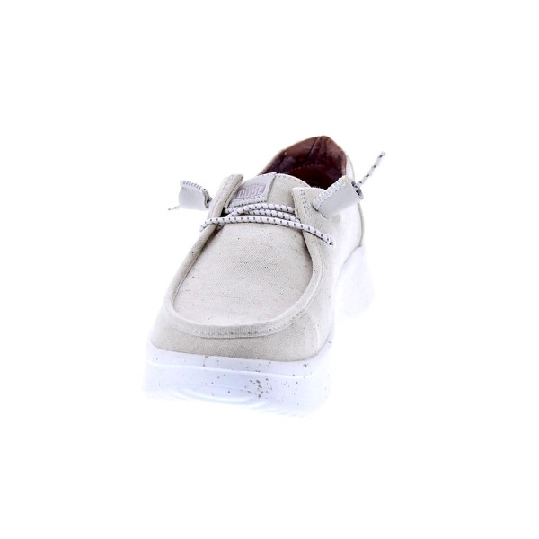Mocasines Hey Dude zapatos Mujer modelo Wendy Peak Beige Elástico