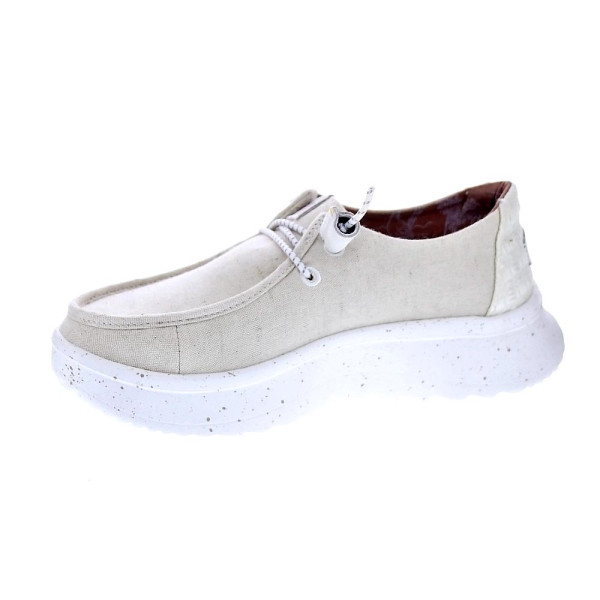Mocasines Hey Dude zapatos Mujer modelo Wendy Peak Beige Elástico