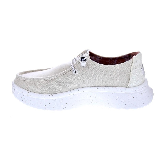Mocasines Hey Dude zapatos Mujer modelo Wendy Peak Beige Elástico