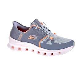 Zapatillas Skechers zapatos Mujer modelo Slip-ins G Lide Gris Elástico 2