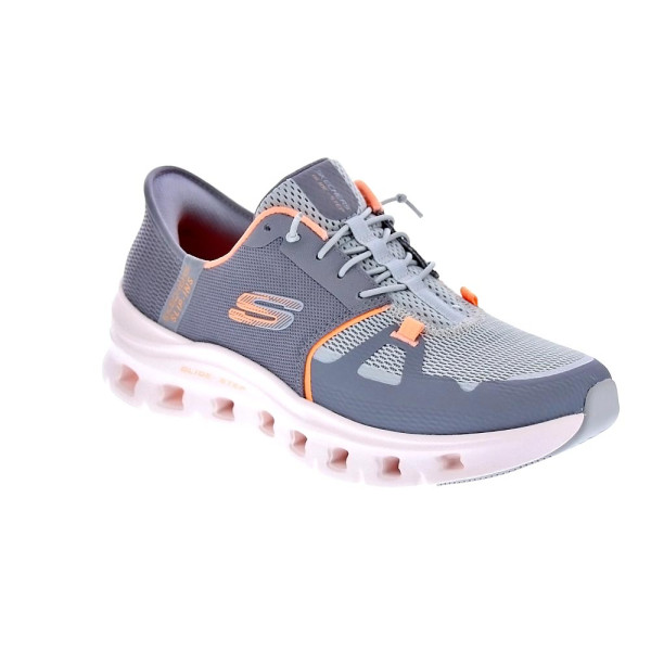 Zapatillas Skechers zapatos Mujer modelo Slip-ins G Lide Gris Elástico