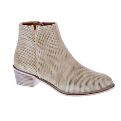 Botines Alpe zapatos Mujer modelo 5049 Beige Cremallera 2