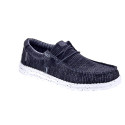 Mocasines Hey Dude zapatos Hombre modelo Wally Stretch Negro Elástico
