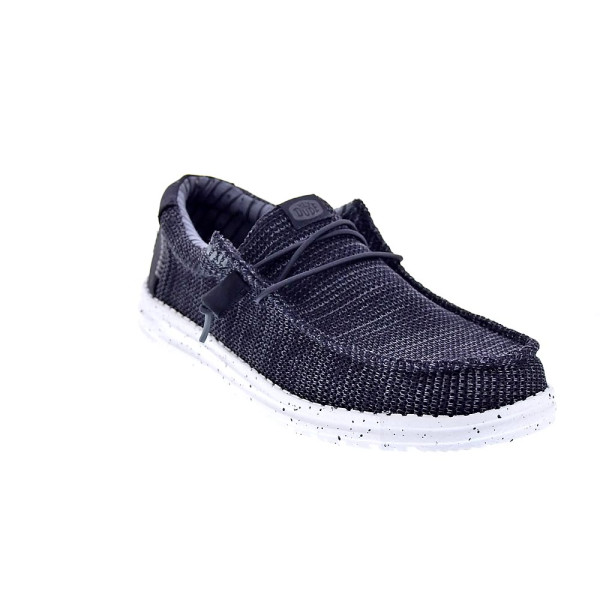 Mocasines Hey Dude zapatos Hombre modelo Wally Stretch Negro Elástico