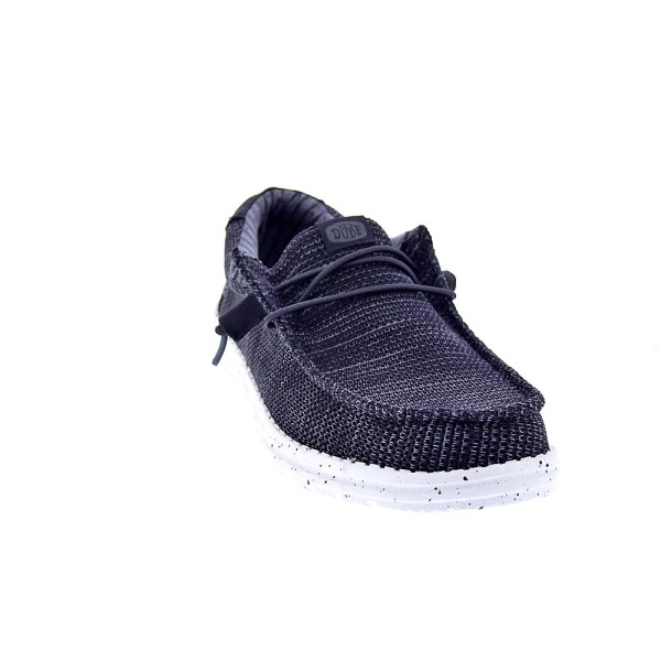 Mocasines Hey Dude zapatos Hombre modelo Wally Stretch Negro Elástico