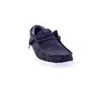 Mocasines Hey Dude zapatos Hombre modelo Wally Stretch Negro Elástico