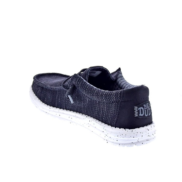 Mocasines Hey Dude zapatos Hombre modelo Wally Stretch Negro Elástico
