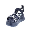 Sandalias Hey Dude zapatos Mujer modelo Delray Buckle Negro Hebilla